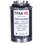 Titan HD Round Dual Capacitor, 30+5MFD, 440/370V